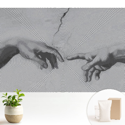 Dekor tapéta Koncentrikus vonalakban lévő kezek