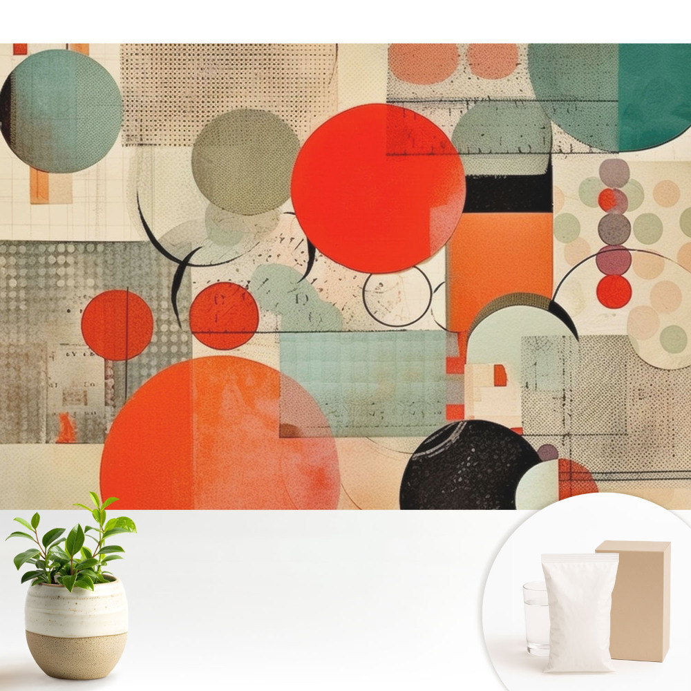 Dekor tapéta Geometriai alakzatok, körök és téglalapok