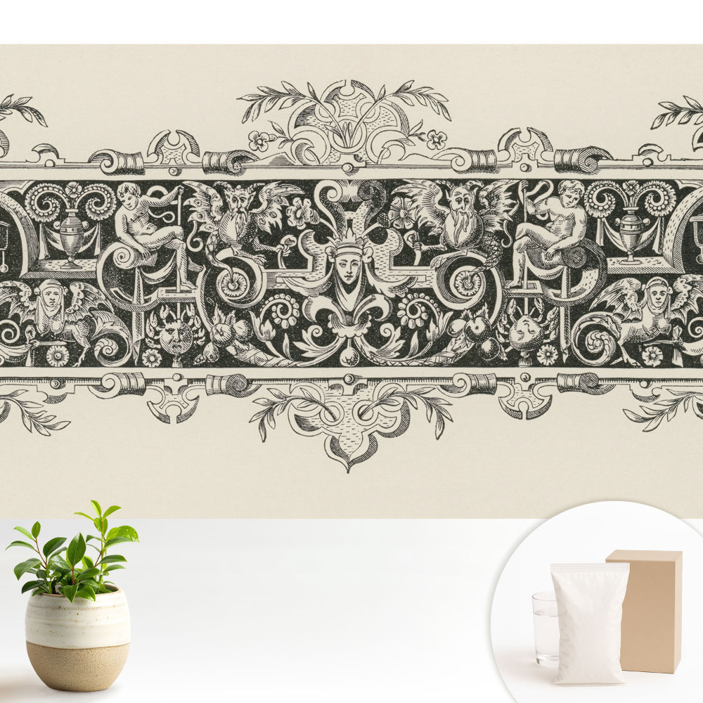 Tapéta Mitológiai szimmetria klasszikus elegancia