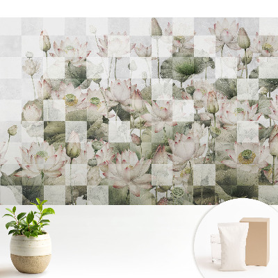 Tapéta Lótuszvirágok és geometrikus minták