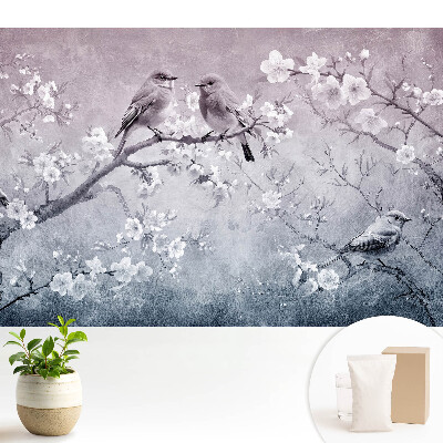 Tapéta Madarak a virágágakon