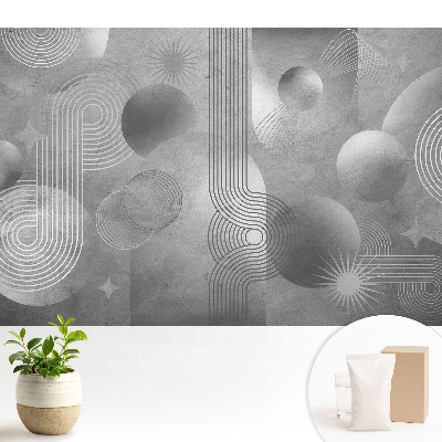 Tapéta Geometriai minták szürke árnyalatokban