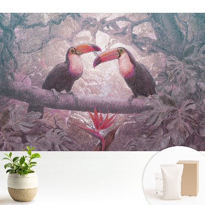 Tapéta Színes tukánok a trópusi dzsungelben