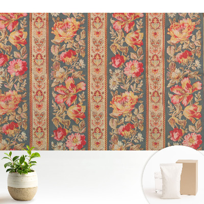 Tapéta Klasszikus stílusú virágok és levelek