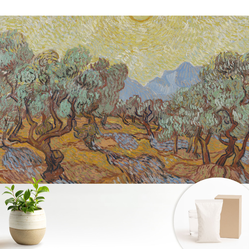 Modern tapéta Egy energikus táj, tele színes részletekkel