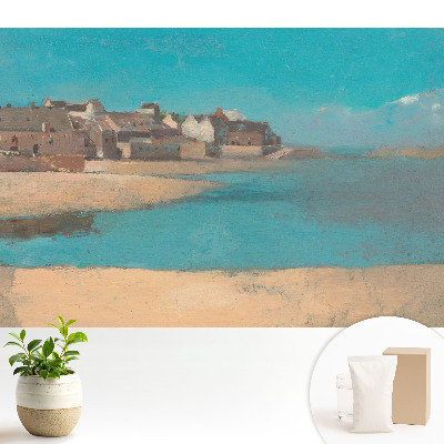 Tapéta Egy retró stílusú tengerparti falu