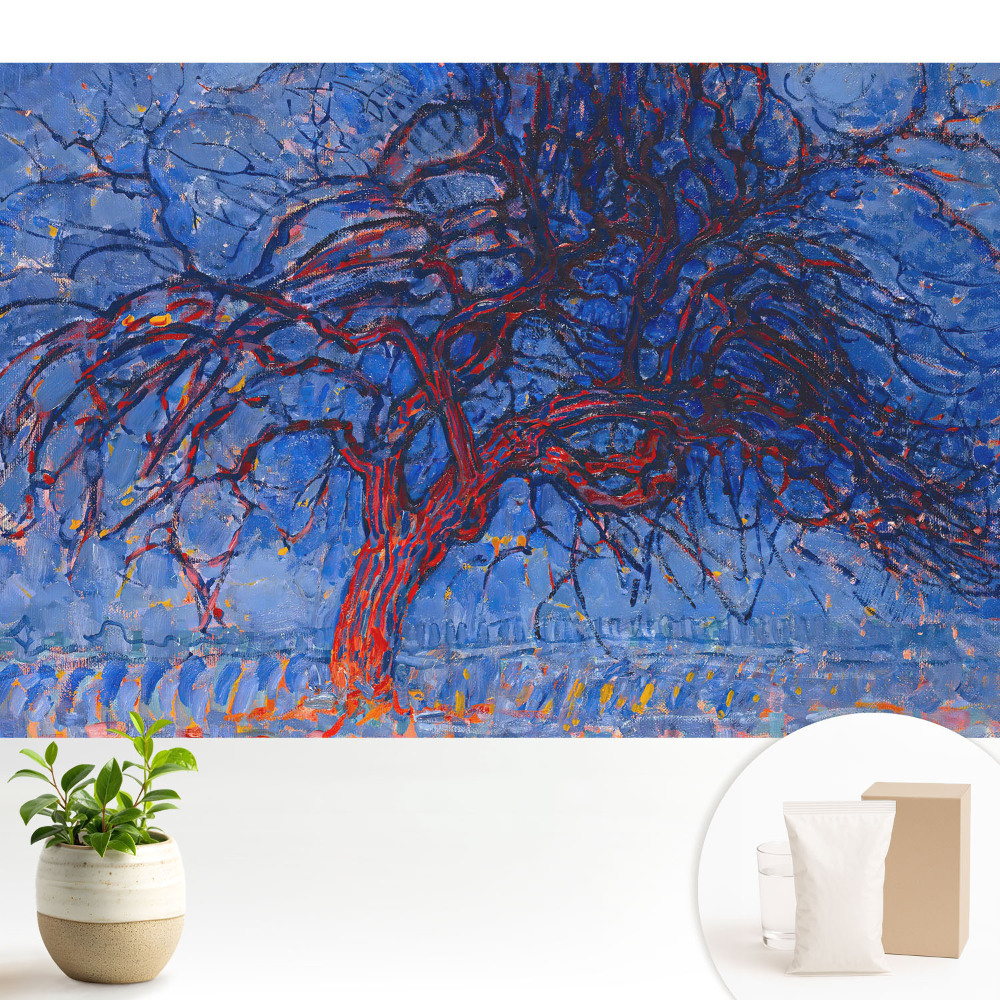 Dekor tapéta A kék kifejező absztrakciója