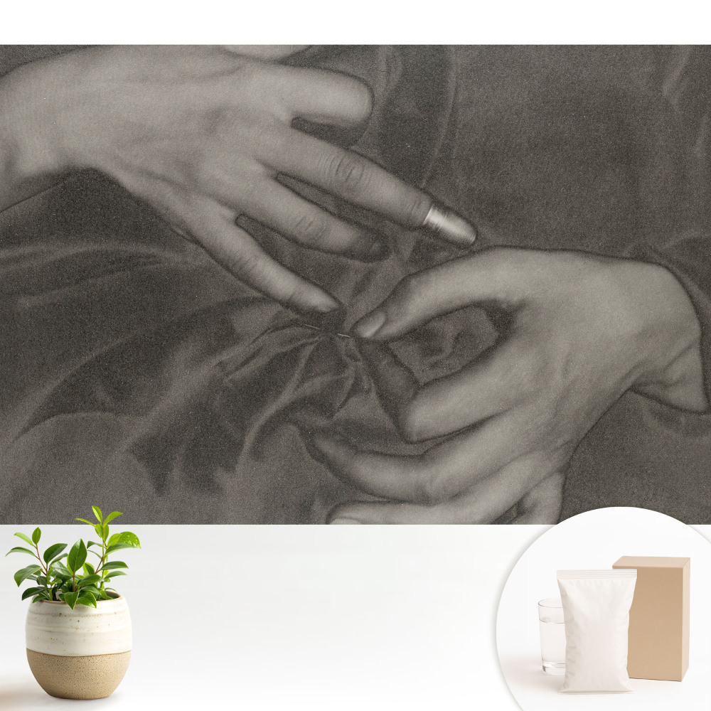 Dekor tapéta Harmonikus kezek az anyagon