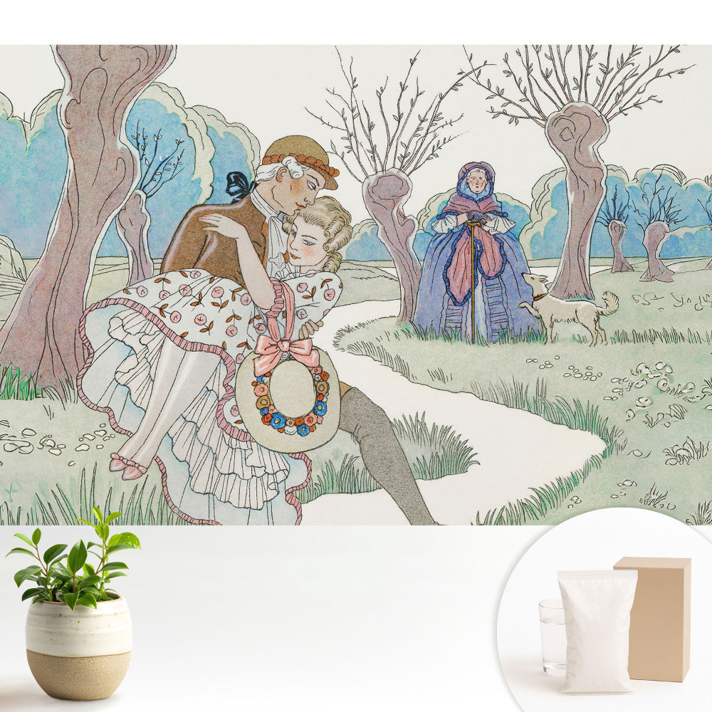 Modern tapéta Romantikus séta a fák között