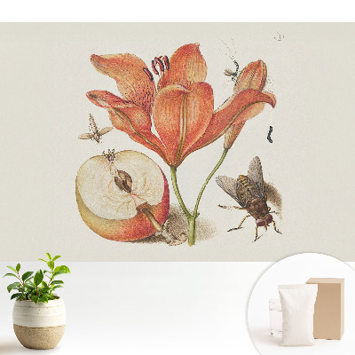 Dekor tapéta Virágok, rovarok, gyümölcsök, a természet harmóniája