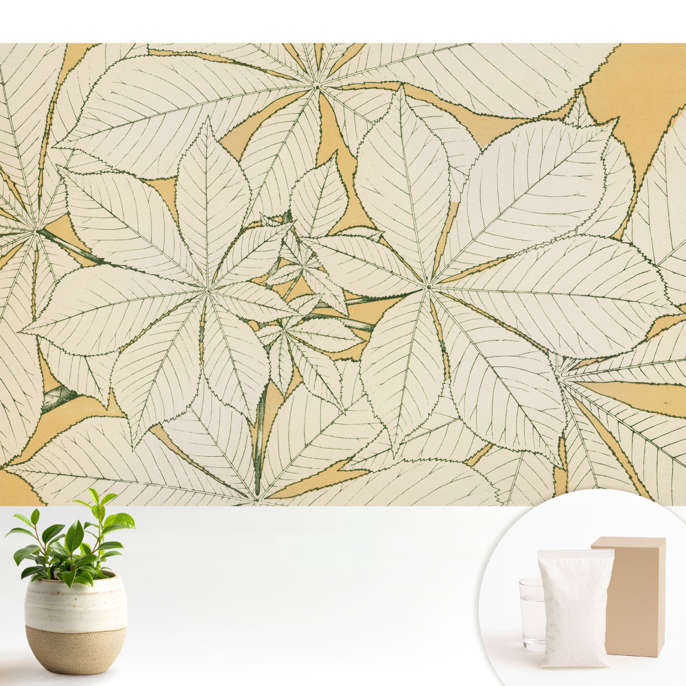 Modern tapéta Stílus: minimalizmus, harmónia, levelek, otthonosság