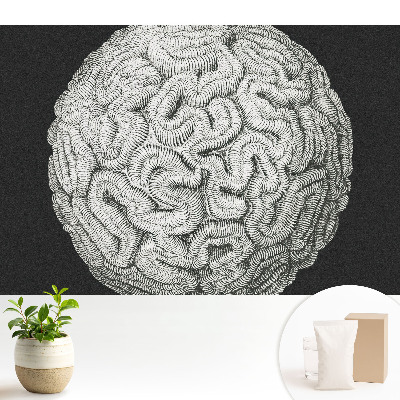 Modern tapéta Monokróm gömb alakú harmonikus szerkezet