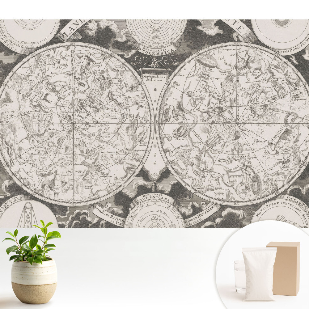 Tapéta Történelmi csillagképek retro térképészet