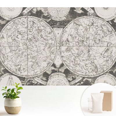 Tapéta Történelmi csillagképek retro térképészet