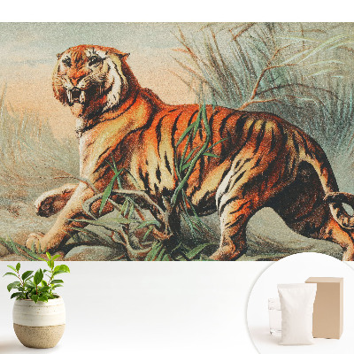 Tapéta Egy fenséges tigris vad környezetben