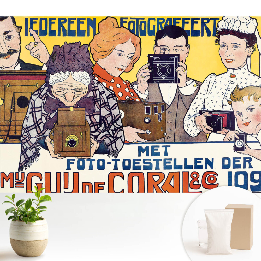 Modern tapéta Retro kamerás reklám