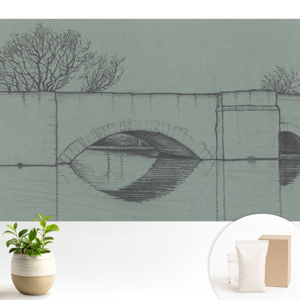 Modern tapéta Híd és folyó klasszikus stílusban