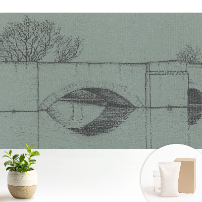 Modern tapéta Híd és folyó klasszikus stílusban