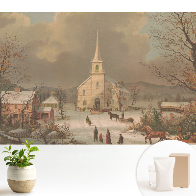 Dekor tapéta Téli zsánerjelenet