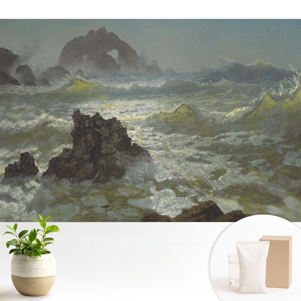 Modern tapéta Tengeri hullámok és sziklák