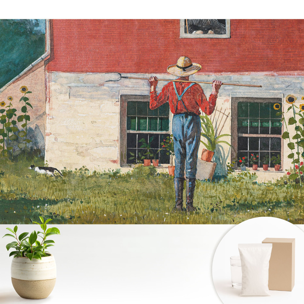 Tapéta Rusztikus idill egy vidéki kertben