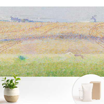 Modern tapéta Pasztellszínű táj, tele élettel