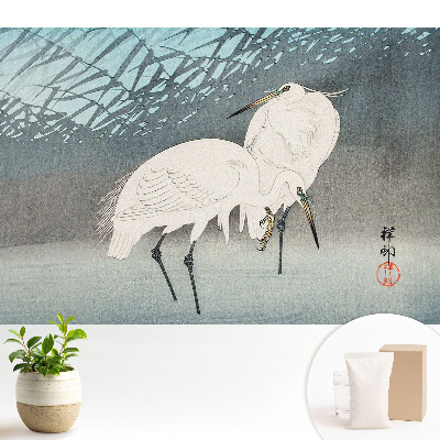 Tapéta Hagyományos madarak elegancia részlet víz béke