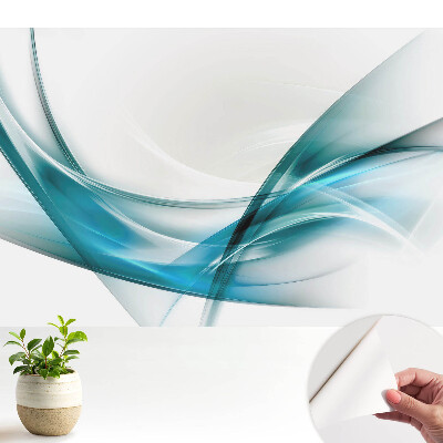 Tapéta Absztrakt vonalak és kék árnyalatú hullámok