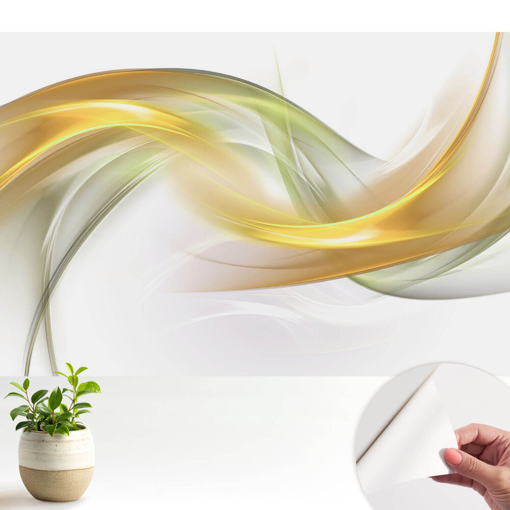 Öntapadós tapéta Finom, hullámos vonalak finom árnyalatokban