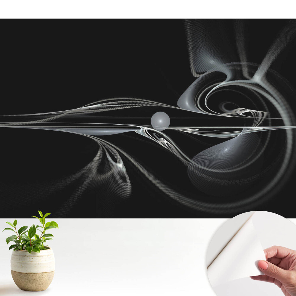 Öntapadós tapéta falra Modern absztrakt áramló vonalak