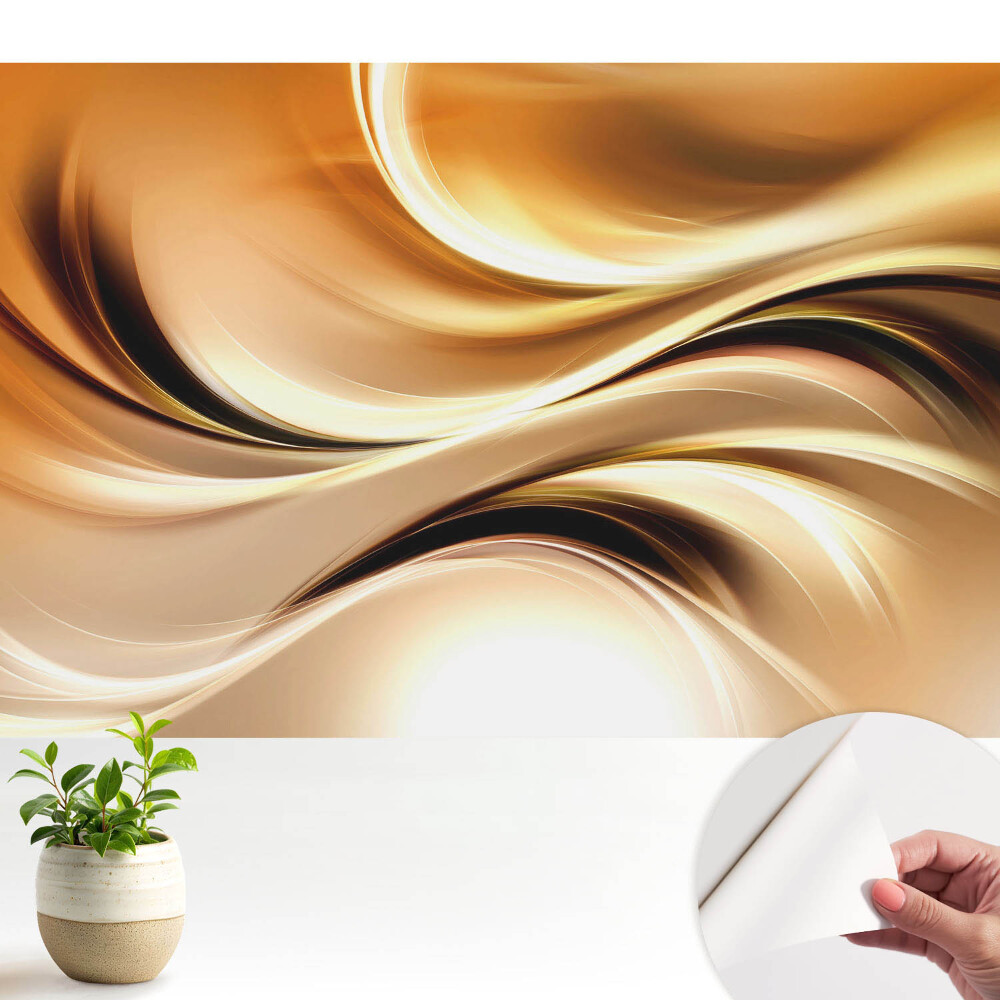 Öntapadós tapéta Dinamikus absztrakció, tele meleg tónusokkal