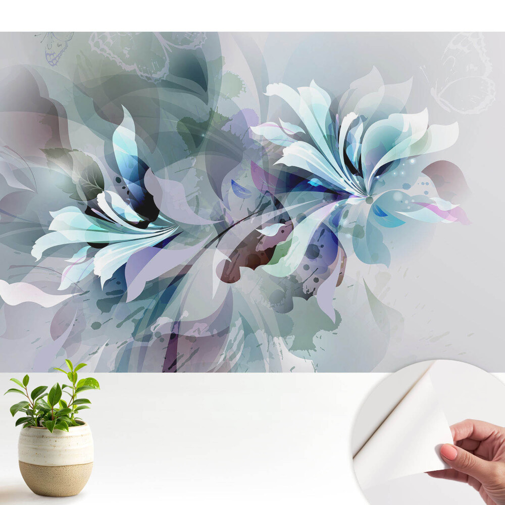 Tapéta Éteri virágok és absztrakció