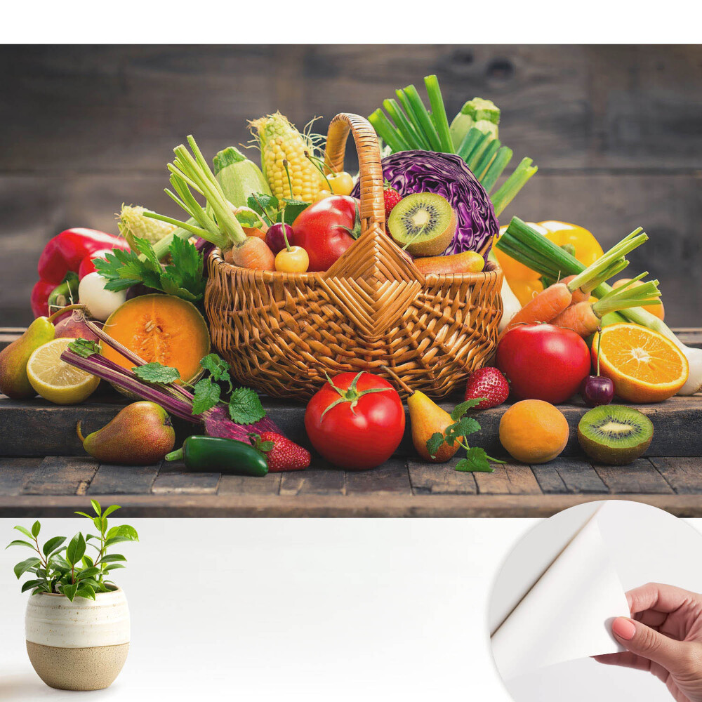 Öntapadós tapéta Egy kosár tele természettel