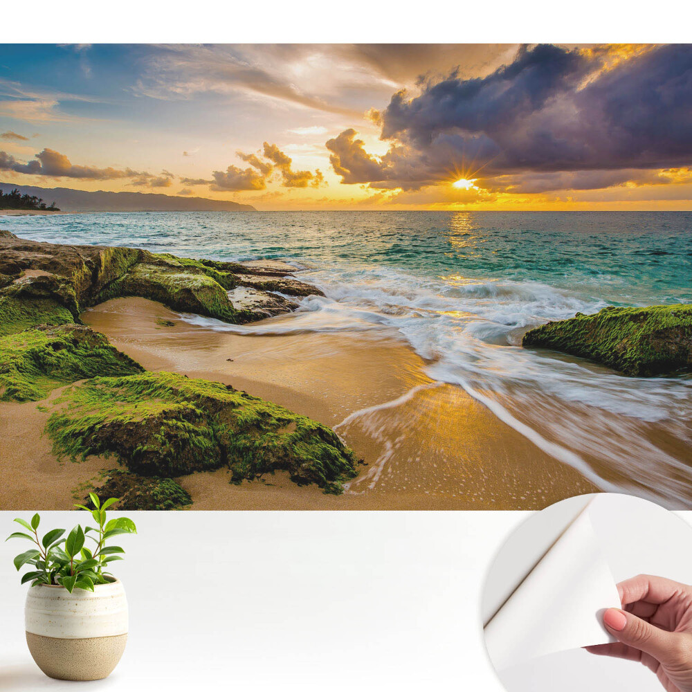 Dekor tapéta A nap lenyugszik az óceán felett