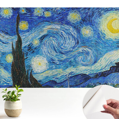 Modern tapéta Örvénylő csillagok és ciprusfa