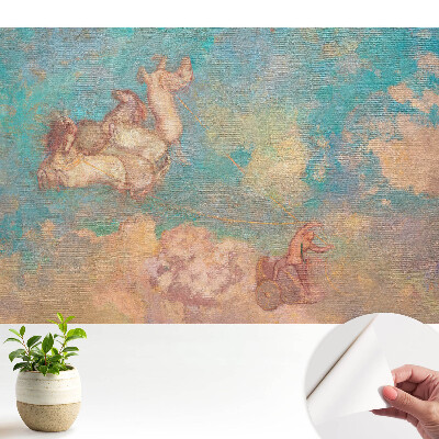 Dekor tapéta Díszes lovak a felhők ellen