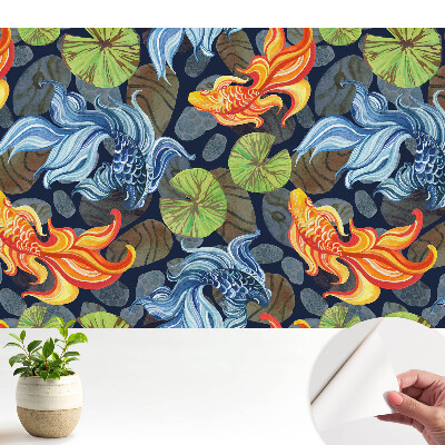 Öntapadó tapéta Energikus koi hal motívum