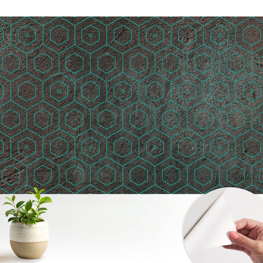 Öntapadó tapéta Hatszögletű minták modern stílusban