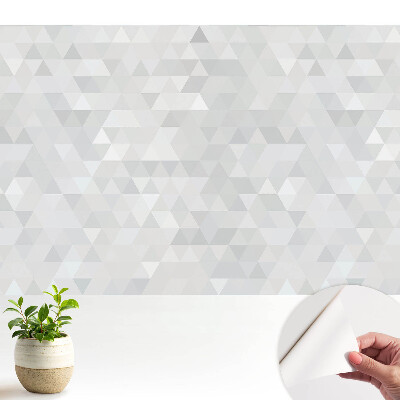Öntapadó tapéta Geometriai háromszögek szürke árnyalatokban