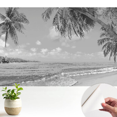 Dekor tapéta Egzotikus strand pálmafákkal