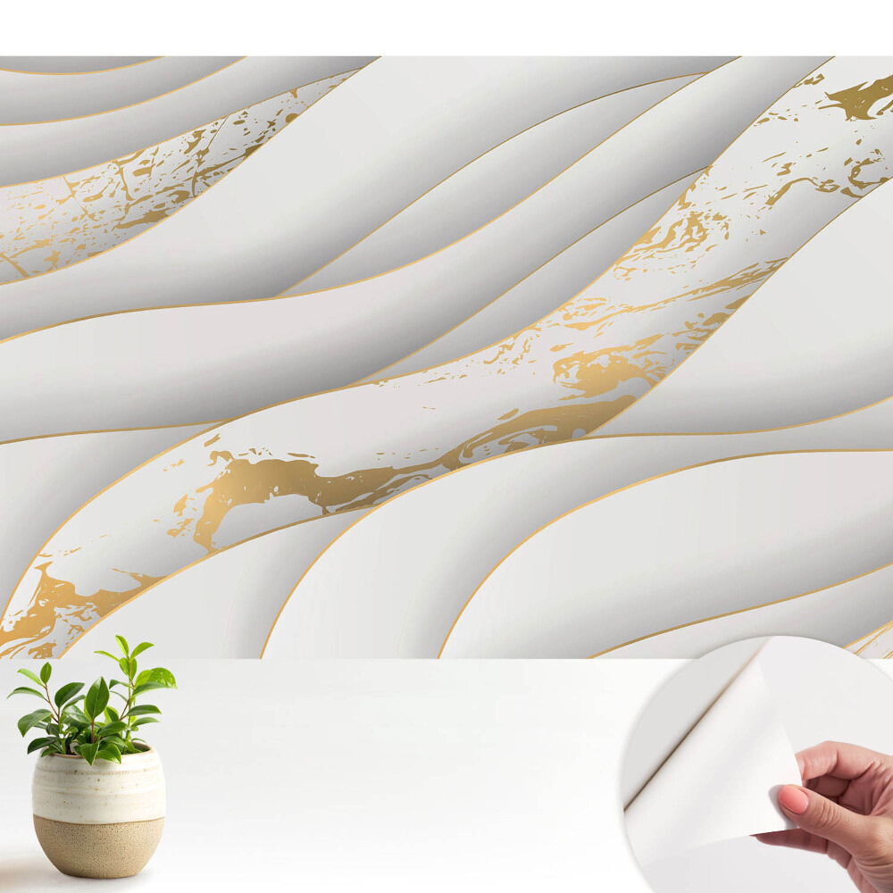 Öntapadós tapéta falra Absztrakt hullámok eleganciája