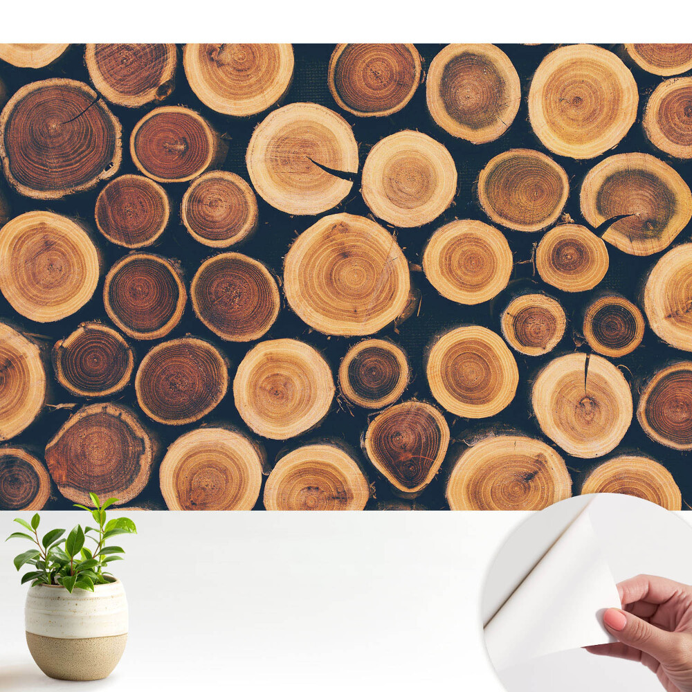 Dekor tapéta Rusztikus fa természetes szimmetria