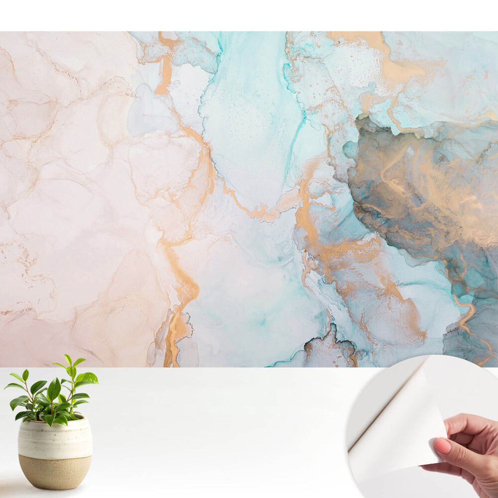 Modern tapéta Az ég és a föld színei folyékony absztrakcióban