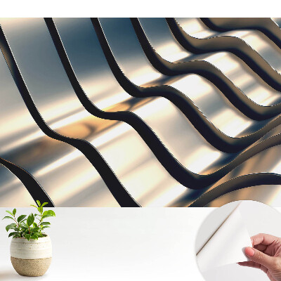 Tapéta Fémhullámok modern stílusban