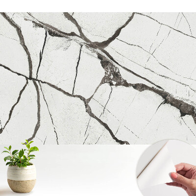 Öntapadós tapéta falra Márvány sötét erezetek geometrikus minta
