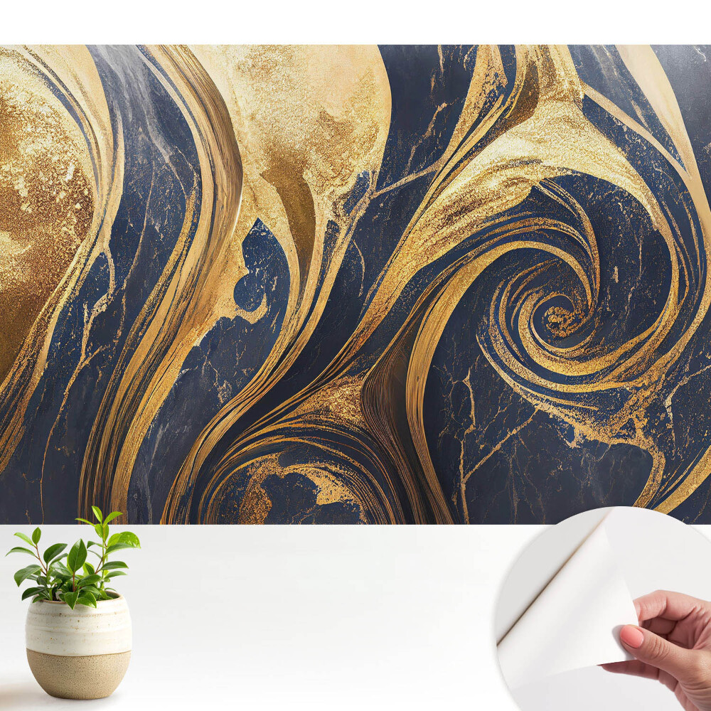 Öntapadós tapéta Elegáns absztrakt örvények és vonalak