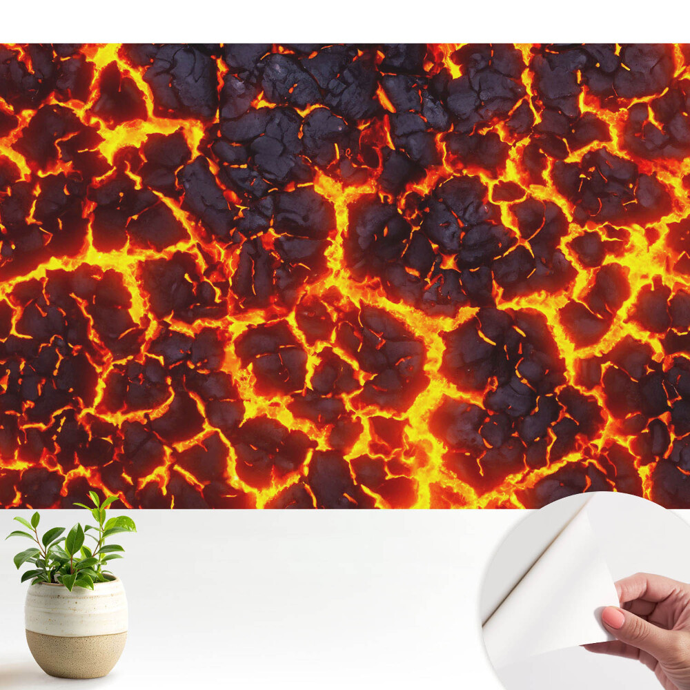 Modern tapéta Energikus absztrakt láva minta