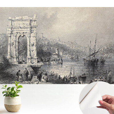 Öntapadós tapéta falra Történelmi kikötő egy ősi boltívvel