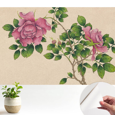 Tapéta Rózsaszín szépség klasszikus stílusban