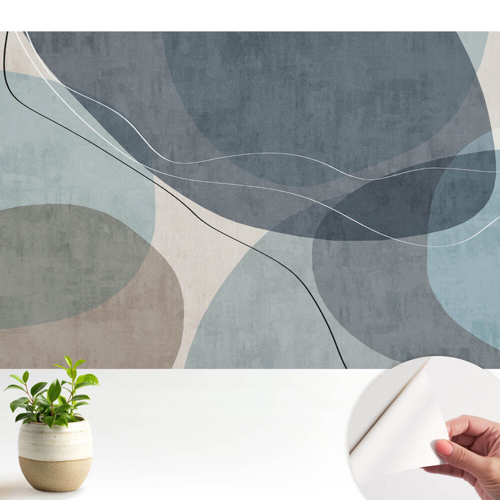 Tapéta Absztrakt formák, nyugodt hangulat